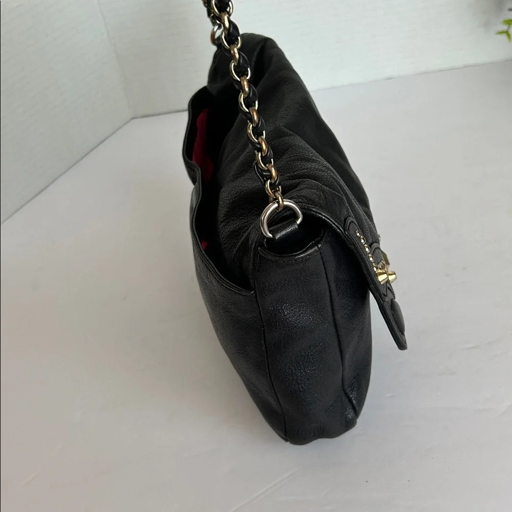 Juicy Couture black leather crossbody bag